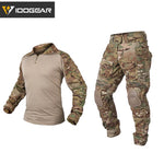 IDOGEAR מדים הסוואה בגדי ציד Gen3 Tactical Combat בגדי BDU Airsoft פיינטבול Multicam Black Clothing 3001