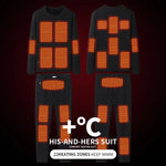 Winter Heated Suit Underwear Motorcycle USB Electric Powered Thermal Heating Motorcycle Moto T-Shirts Pants Men Women Skiing