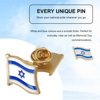 Israel Flag Creative Brooch Aesthetic Decorative Pin Stylish Jewelry Brooch Israel Map Flag for Backpack Sling Bag Clothes