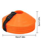 50Pcs Sports Cones Flexible Disc Cones Heavy Duty Agility Soccer Cones with Mesh Bag Best for Football/Basketball/Running Drills