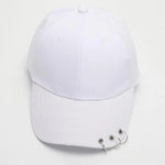 COKK Hip Hop Women's Baseball Cap With Ring Circle Snapback Hats For Men Women Unisex Adjustable Kpop Korean Style Gorra