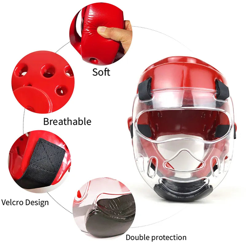 Adult Children's Professional Taekwondo Helmet Boxing Gym Free Fighting Training Protector for Thai Boxing Karate Headguard