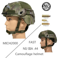 Ballistic Combat helmet fast helmet, jungle camouflage, bulletproof helmet NIJ IIIA.44,