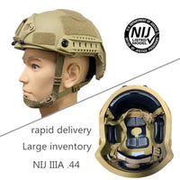 ACH high shear tactical ballistic helmet, PE bulletproof cover, quick suspension pad, NIJ IIIA