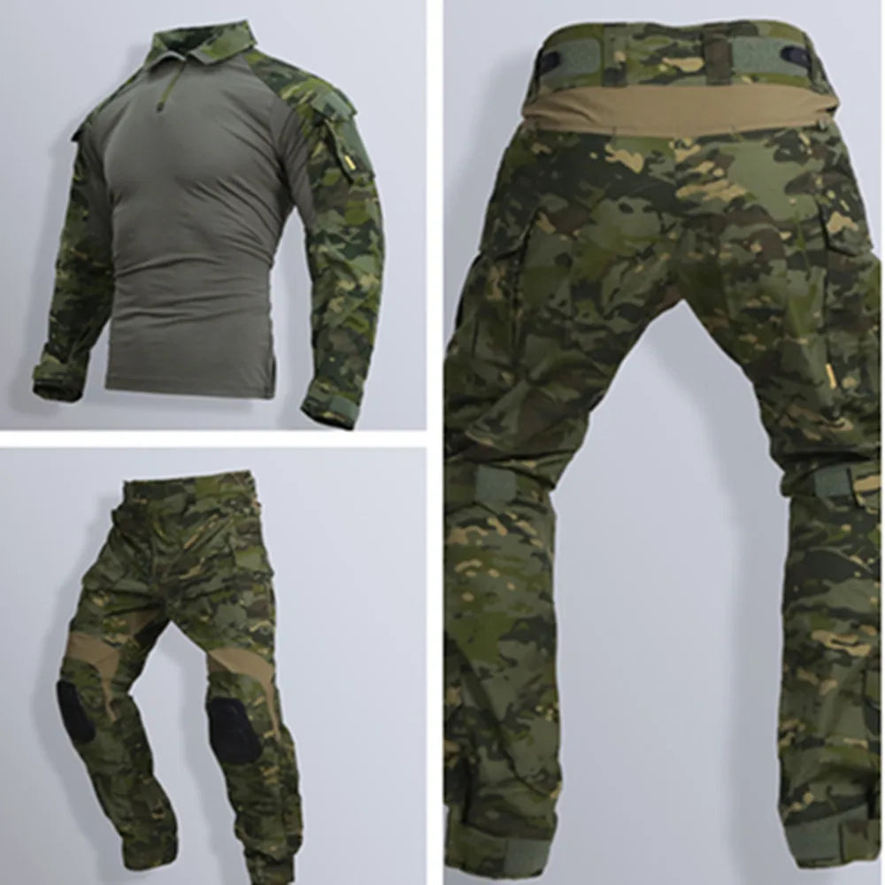 Tactical G3 ORIGINAL MULTICAM® Combat Suit Shirt & Pants Knee Pads Update Ver Camo Airsoft Military Standard Combat Unifor