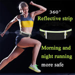 Running Waist Bag Sport Belt Pack with Adjustable Strap 3 Pockets Waterproof Gym Bag for Running Hiking Travel Outdoors Sport