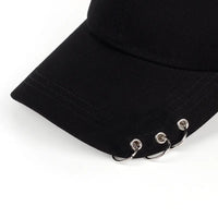 Adult Casual Solid Adjustable Iron Ring Baseball Caps Snapback Cap Casquette Hats Fitted Casual cap Hats