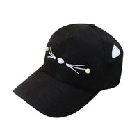 Fashion Casual Cat Ear Hat Cartoon Baseball Cap With Pearl Cotton Hat Adults&Kids Sun Cap Outdoor Peak Cap Party Cosplay Hat