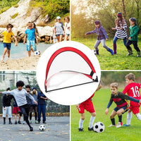 1PCSFootball goal Kid Potable Folding Goal Soccer Football Outdoor Training Net Interactive Toy Soccer Football Goal Net Folding