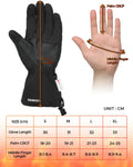 KEMIMOTO UTV ATV Heated Gloves Snowmobile Glove Winter Scooter Moto Waterproof Touch Screen Rechargeable Battery Hunting Fishing