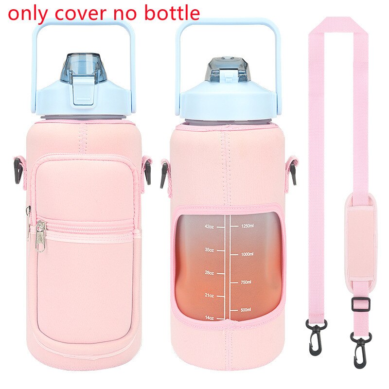 2L Water Bottle Cover Insulator Sleeve Bag Tumbler Bottle Case Bag With Strap Portable For Camping Outdoor Sports Drinkware Bag