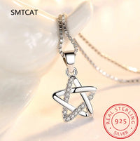 Star of David Necklace Pentagon Vintage Jewelry Magen David Viking Amulet 925 Sterling Silver Men Necklace Israel Jewish