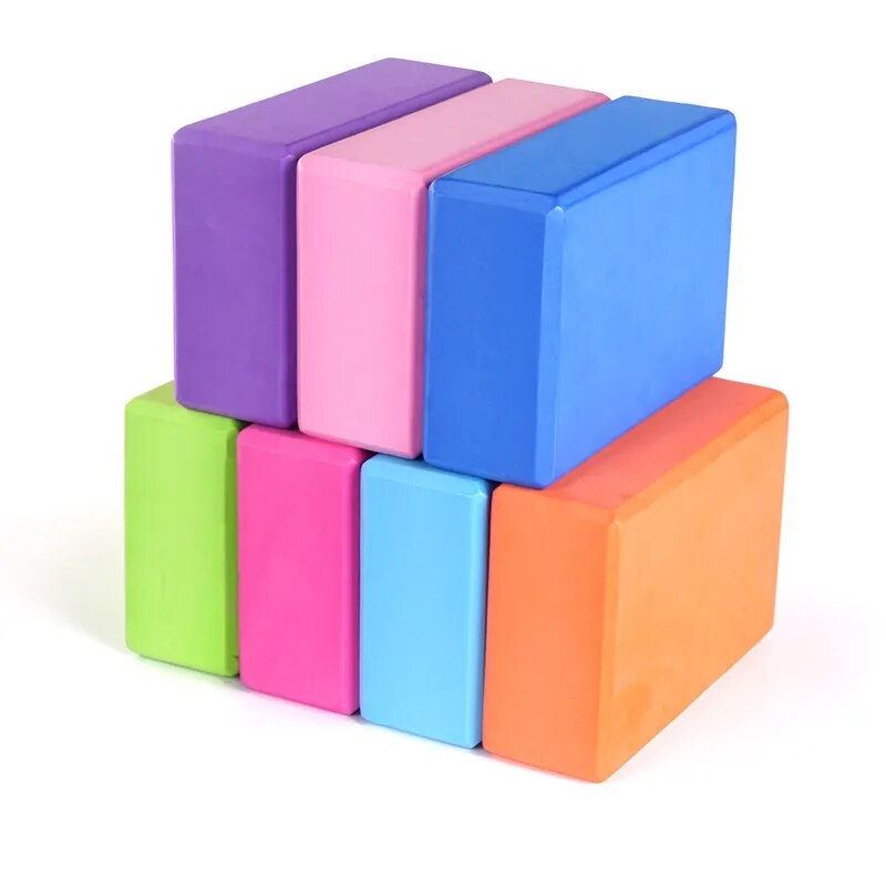 EVA Foam Yoga Block Props Brick Gym Pilates Yoga Column Back Exercise BodyBuilding Fitness Sport Workout Equipment for Home