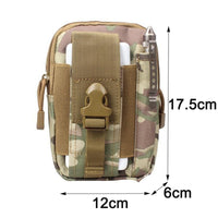 Waist Pack Men's Casual Bag Travel Purse Waterproof Belt Zipper Tactical Outdoor Sport Fanny Multifunction Pack Phone Pocket