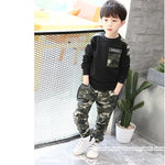 Kids Sport Clothing Sets Boys Tracksuit Autumn Camouflage Children Tops Pants 2Pcs Kit Outfit Teenager Boys Camouflage Tracksuit