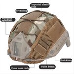 Revixun Tactical Helmet Cover for Fast Helmet Cover Multicam Ballistic Helmet Cover Tactical Military Accessories