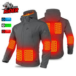 Winter Heated Jacket Motorcycle Men Heated Jacket Skiing Windproof Hiking Keep Warm Bottom Fishing Clothes USB Electric Heating