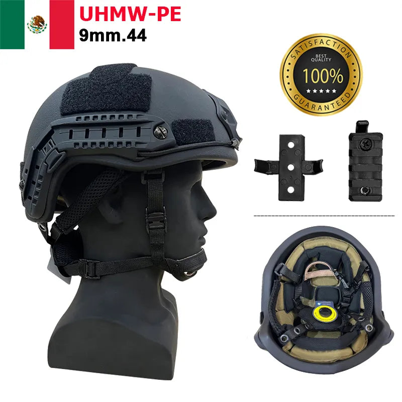 Ballistic ACH High Cut Tactical Helmet PE High Quality Ballistic Helmet NIJ IIIA FAST Wendy's Suspension Pad Ballistic Helmet