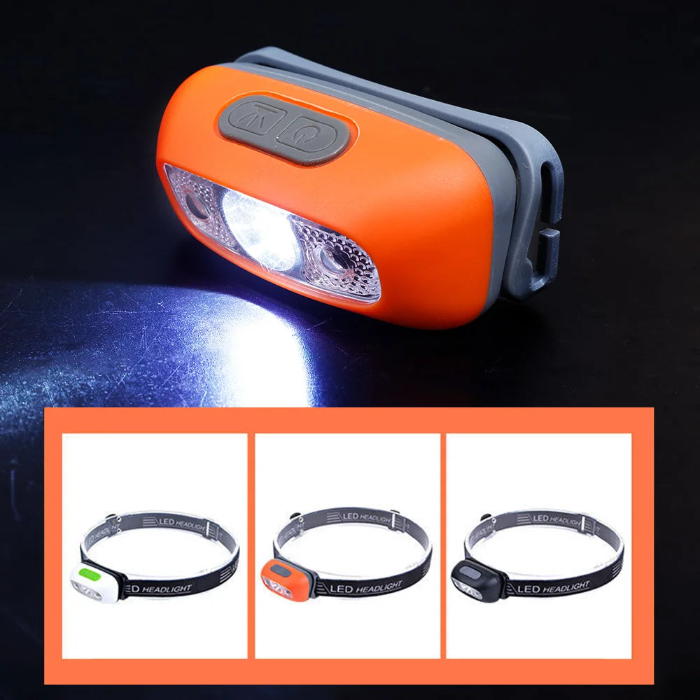 Portable LED Sensor Headlamps USB Rechargeable Induction Torch Headlight Waterproof Outdoor Camping Fishing Emergency Work Light