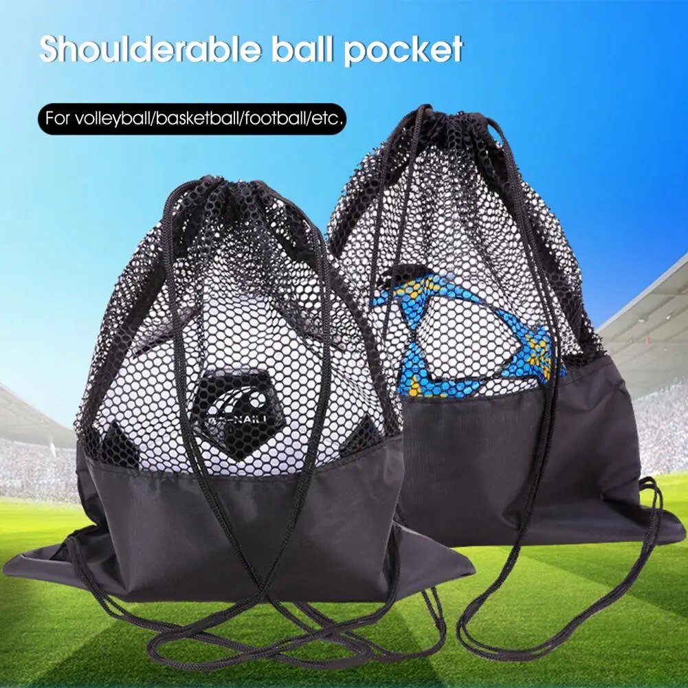 Basketball Cover Mesh Bag Football Soccer Storage Backpack Outdoor Volleyball Ball Storage Bags Bundle Rope Sport Backpackf