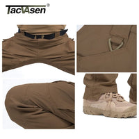 TACVASEN IX9 City Tactical Pants Mens Multi Pockets Cargo מכנסיים מכנסיים כותנה קרביים מכנסי משטרה מזדמנים מכנסיים עבודה לטיולים זכר