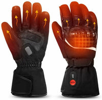 DAY WOLF Winter Motorcycle Gloves Heated Gloves Windproof Waterproof Cycling Equipment Touch Screen Heating Rechargeable 2022