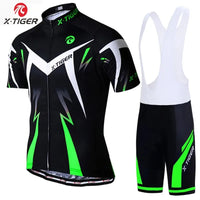 X-TIGER Pro Cycling Jersey Set Men Bicycle Clothing MTB Summer Quick-dry Bike Riding Clothes Anti-UV Suit Accessories