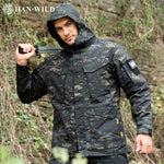 HAN WILD M65 Jacket Army Fans Combat Men Clothing Hunting Windbreaker Military Jackets Windproof Flight Pilot Coat Hood Jacket