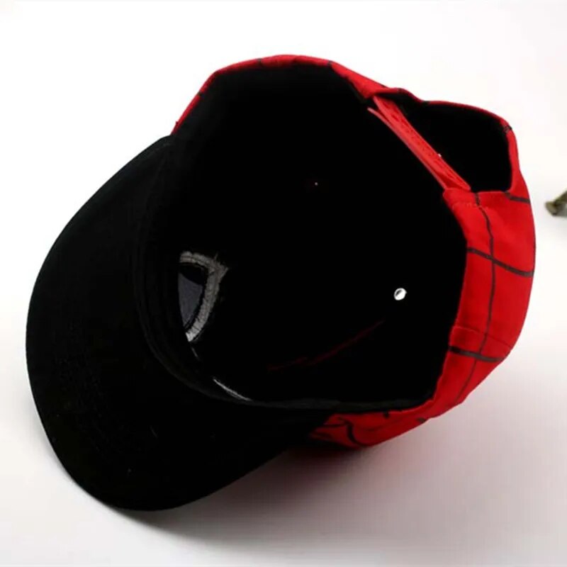 New Anime Disney Hero Cartoon Children Hat Spring Autumn Flat Brim Cap Hip-hop Baseball Cap Spiderman Marvel Boy Gifts