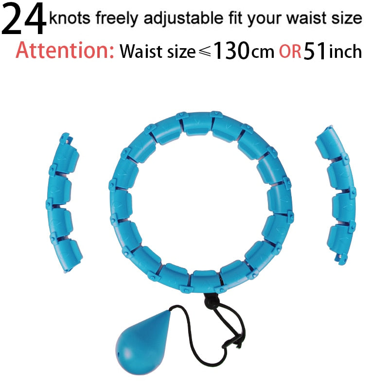 28 Smart Adjustable Sport Hoops Abdominal Thin Waist Exercise Detachable Hola Massage Fitness Hoop Gym Home Training Loss Weight