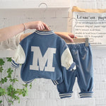 Baby Girls Boys Clothing Sets 2022 Spring Autumn Children Outfits Infant Baseball Jacket Toddler Kids Sportswear 2 Piece Suit