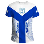 New Fashion Israel National Emblem Flag 3D Print T Shirt For Men Clothing Daily Casual Street Hip Hop O-neck Short-sleeved Tops