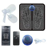 Remote Controlled EMS Foot Massage Pad for Pain Relief Foot Acupoint Massage Electric Current Stimulation Neck and Back Patch