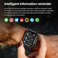 2024 Smart Watch Men Military For Android IOS Blood Pressure Waterproof Watches Bluetooth Call Smartwatch GPS Motion Trajectory