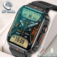 Military Outdoor GPS Sports Smart Watch Men 1.95 inch Heart Rate Blood Oxygen Bluetooth Call SmartWatches Men's For Android IOS