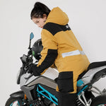 Adults Winter Electric Car Motorcycle One-piece Suit Warm Plush Riding Split Leg Cycling Suit Knight Racing  Moto Riding Clothes