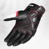 Motorcycle Gloves Breathable Leather Touchscreen Full Finger Seasons Gloves With Carbon Fiber Hard Knuckle Anti-fall Protect