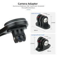 Bicycle Computer Extended Out Front Stand Handlebar Mount Camera Bracket Adaptor Fits GoPro Sports Camera/Garmin/Bryton/Wahoo