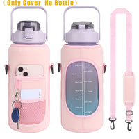 2L Water Bottle Cover Insulator Sleeve Bag Tumbler Bottle Case Bag With Strap Portable For Camping Outdoor Sports Drinkware Bag