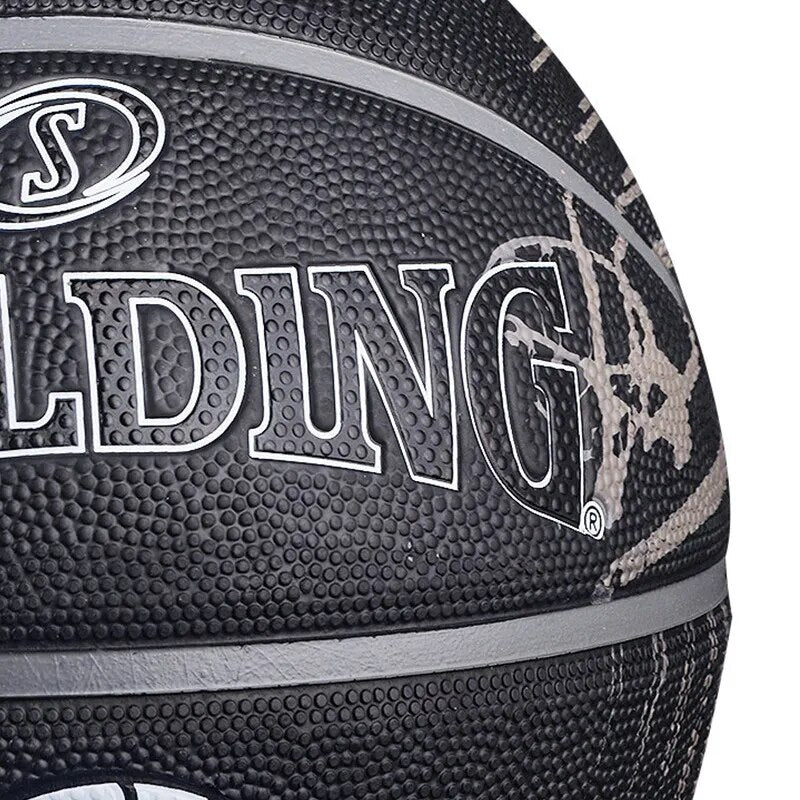 מקורי Spalding Basketball No.7 גרפיטי גומי חיצוני כדור פרחים מגניב כדור כחול רחוב 84-454Y