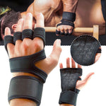 1 Pairs Weightlifting Training Gloves for Men Women Fitness Sports Body Building Gymnastics Gym Hand Wrist Palm Protector Gloves