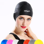 Adults Swimming Caps Men Women Long Hair Waterproof Swim Pool Cap Ear Protect Large Natacion Badmuts Silicone Diving Hat