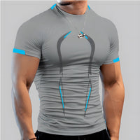 Quick Dry Summer Running Shirt Sport Shirt Sport T-shirt Man Training Man T-shirt Fitness Top Oversized Short Sleeved Clothing