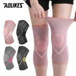 AOLIKES 1PCS Knee Brace Support for Arthritis Joint Nylon Sports Fitness Compression Sleeves Kneepads Cycling Running Protector